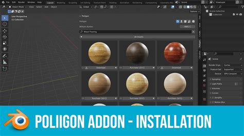 The add-on allows you to browse, download and apply assets from Poliigon directly into your scene. . Poliigon blender addon